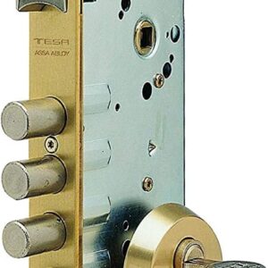 TESA R10BR566E Cerradura monopunto embutir latón 30x30 mm