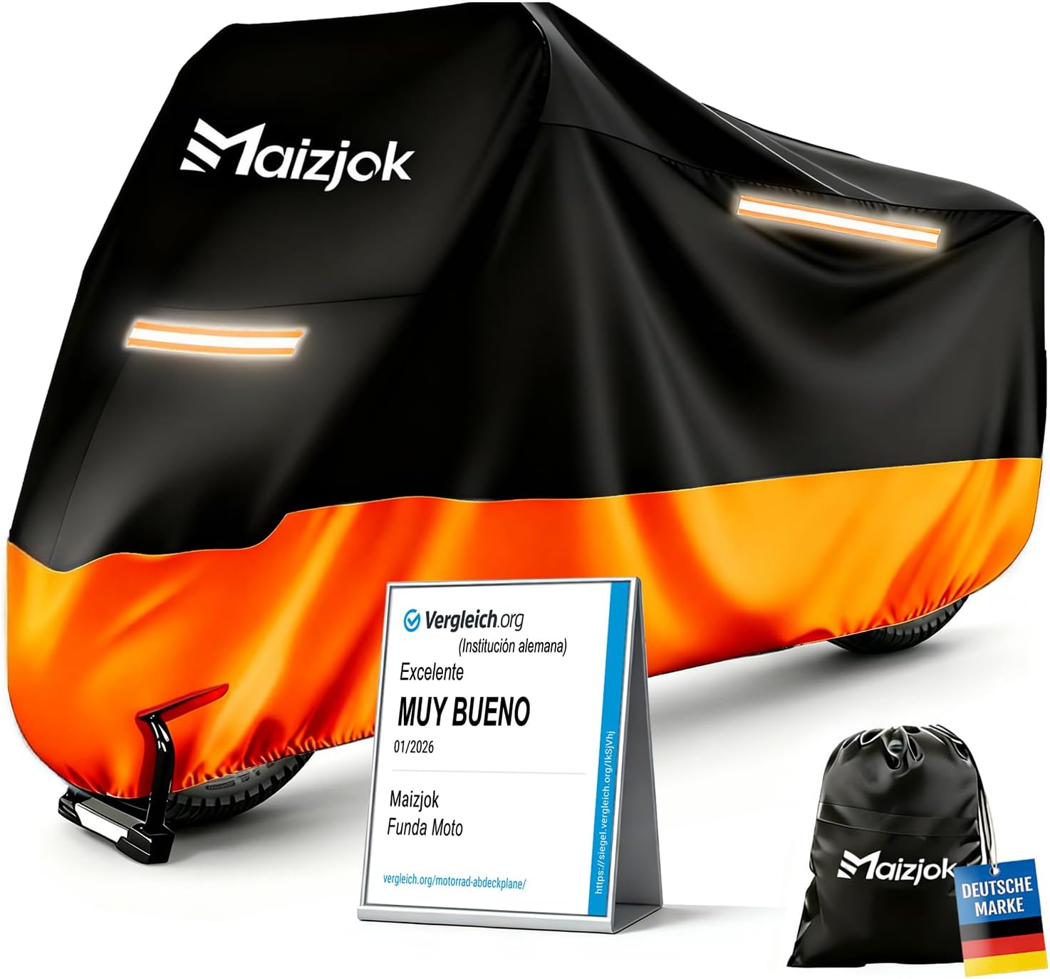 Funda Moto Impermeable Maizjok XL 245x105x125 cm