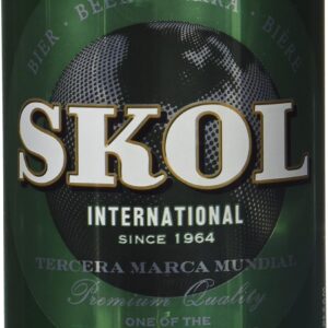 Skol Cerveza | Pack 24 Latas x 330 ml | Refrescante y tradicional