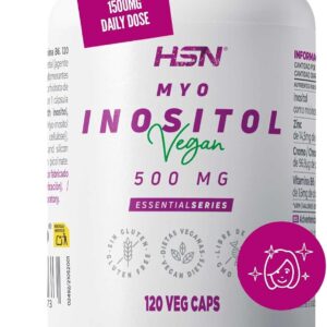 HSN Inositol 500mg - 120 cápsulas | Mioinositol + Zinc, Cromo y B6