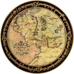 Moneda coleccionable mapa Tierra Media - Señor de los Anillos
