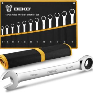 Juego de llaves fijas métricas DEKOPRO 8-19 mm, 12 pzas