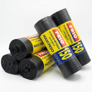 FRIO Bolsas basura negras 150L - Pack 50 unidades