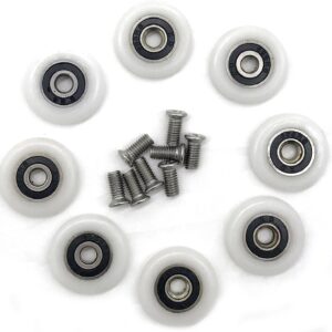 Poleas ducha 23 mm 8 uds. para mampara YUANQIAN
