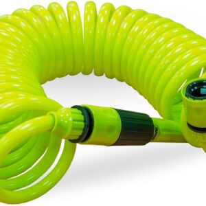 Amig - Manguera espiral verde pistacho 7,5 m con lanza y accesorios