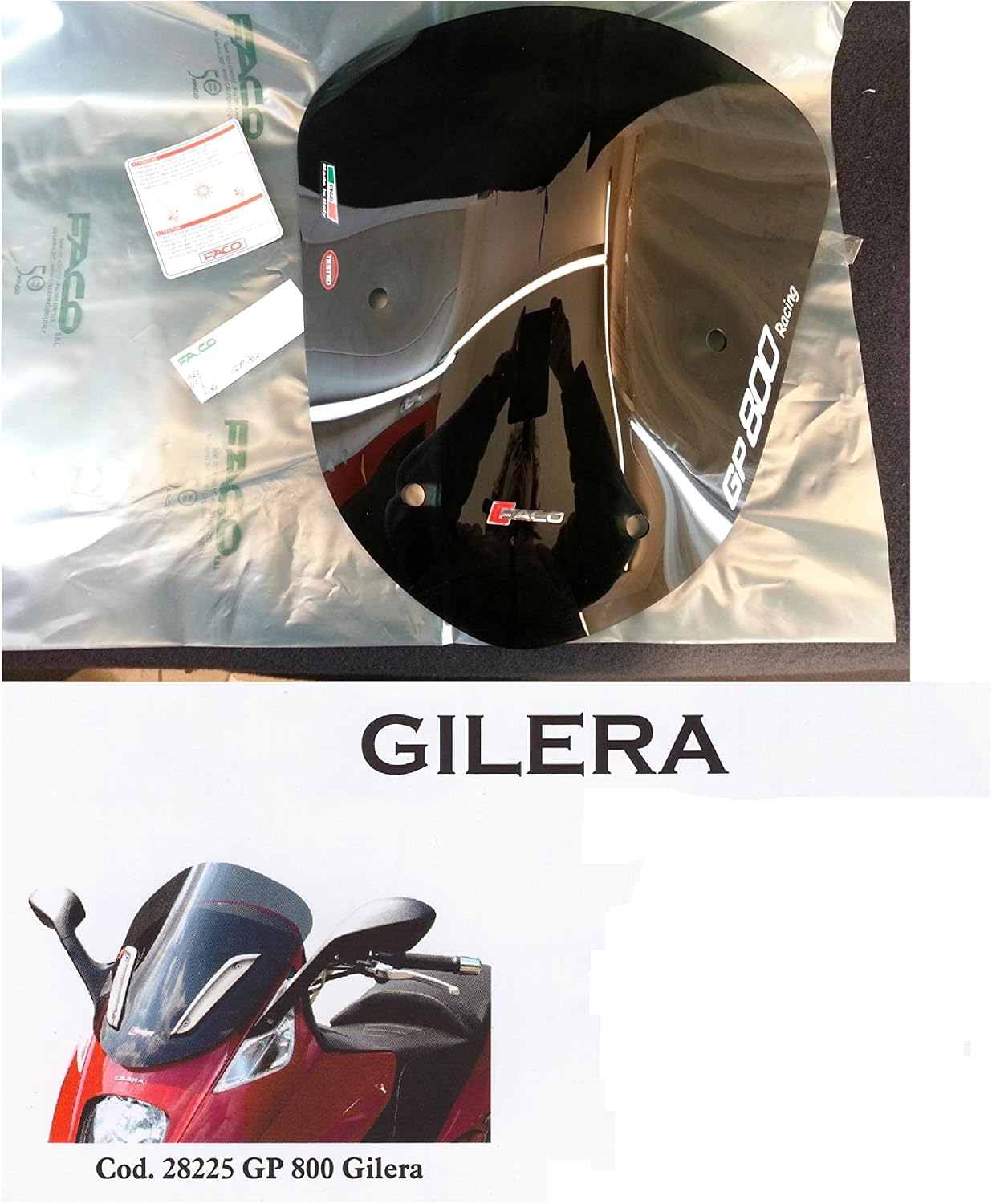 Cúpula ahumada Racing para Gilera GP 800 (FACO 28225)