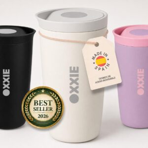 OXXIE Vaso Térmico 350 ml - Café para llevar en acero inoxidable