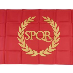 Bandera Imperial Romana SPQR Poliéster 150x90 cm con Ojales