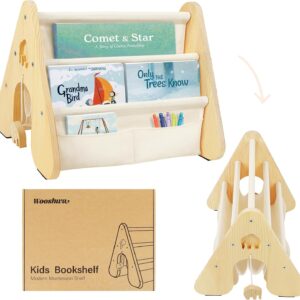 Librería Montessori 4 niveles beige 43x34x34 cm - Wooshwa