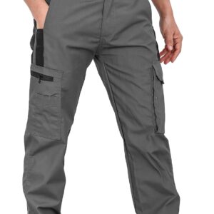 Pantalones cargo LY4U hombre resistentes con múltiples bolsillos