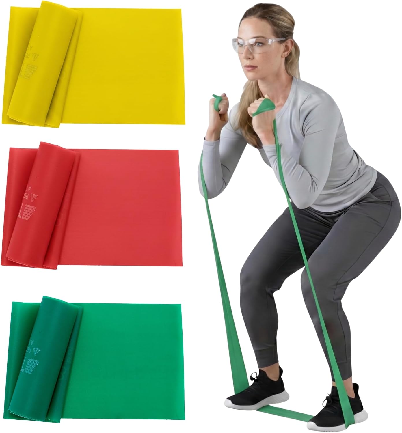 TheraBand Juego de bandas elásticas 1,50 m para fitness