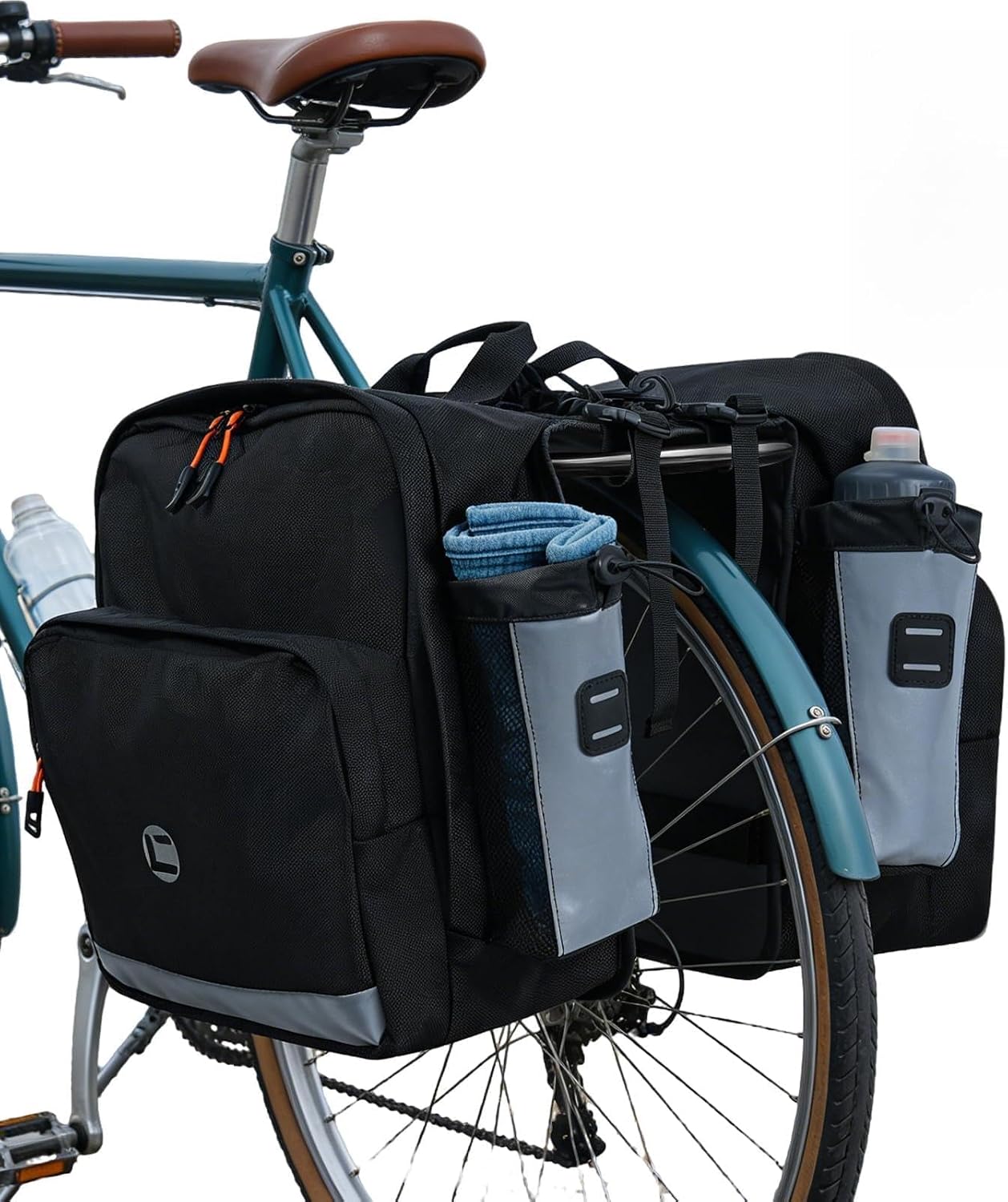 Alforjas bici 30L, resistentes al agua y reflectantes | GKSTLY