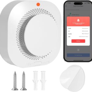 Detector WiFi de humo Vemfay con batería 10 años y app