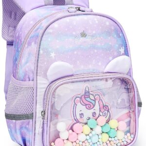 Mochila infantil unicornio para niñas 2-6 años, impermeable