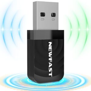 NEWFAST Adaptador WiFi 1300Mbps USB 3.0 Doble Banda