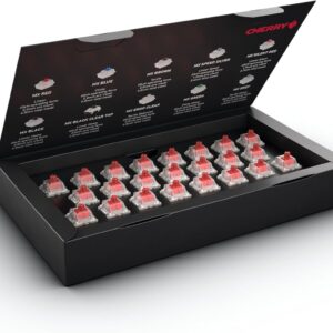 Kit 23 switches Cherry MX RGB Red para teclado mecánico