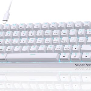Dierya DK61SE - Teclado mecánico gaming 60% Red Switch