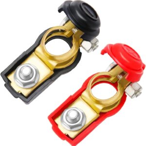 Bornes batería coche VooGenzek 12V/24V rojo y negro