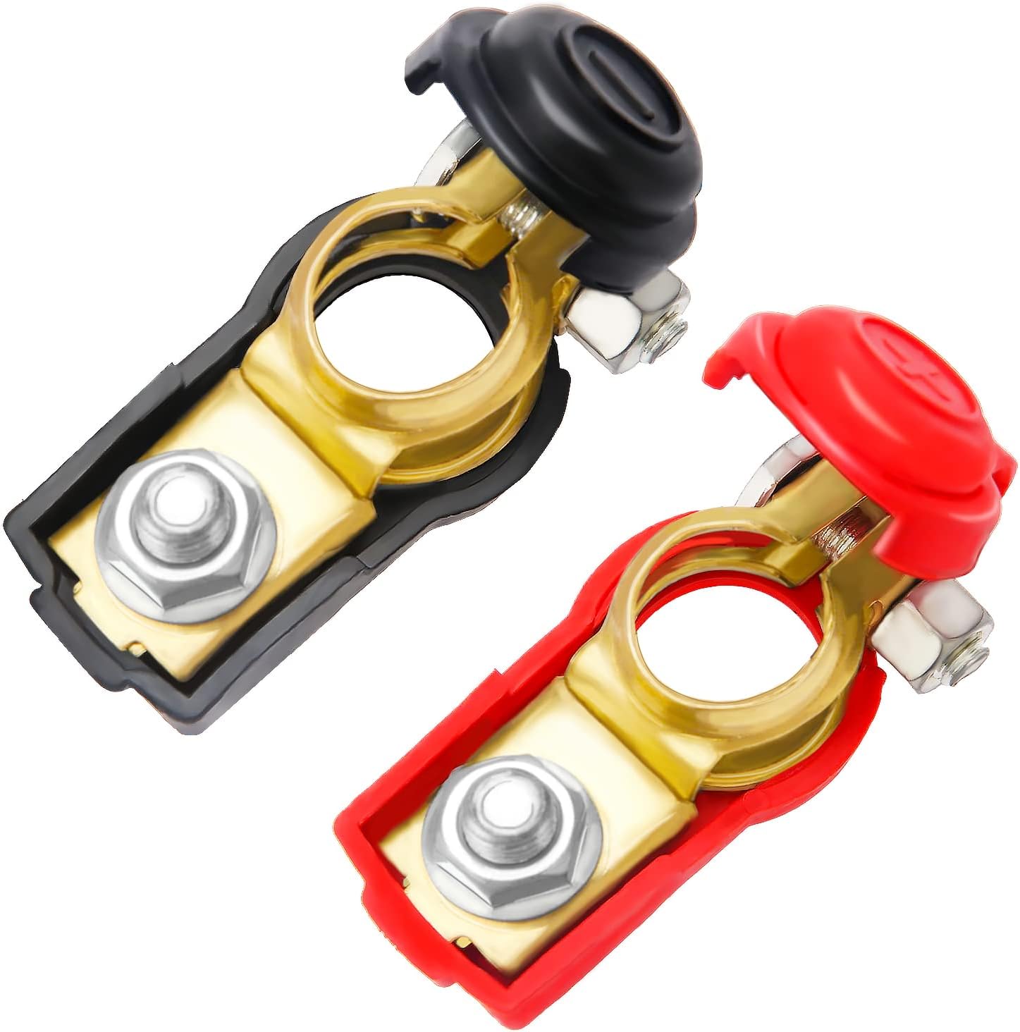 Bornes batería coche VooGenzek 12V/24V rojo y negro