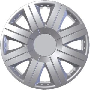 KRAWEHL Tapacubos Cosmos 15" - Plata - 4 unidades