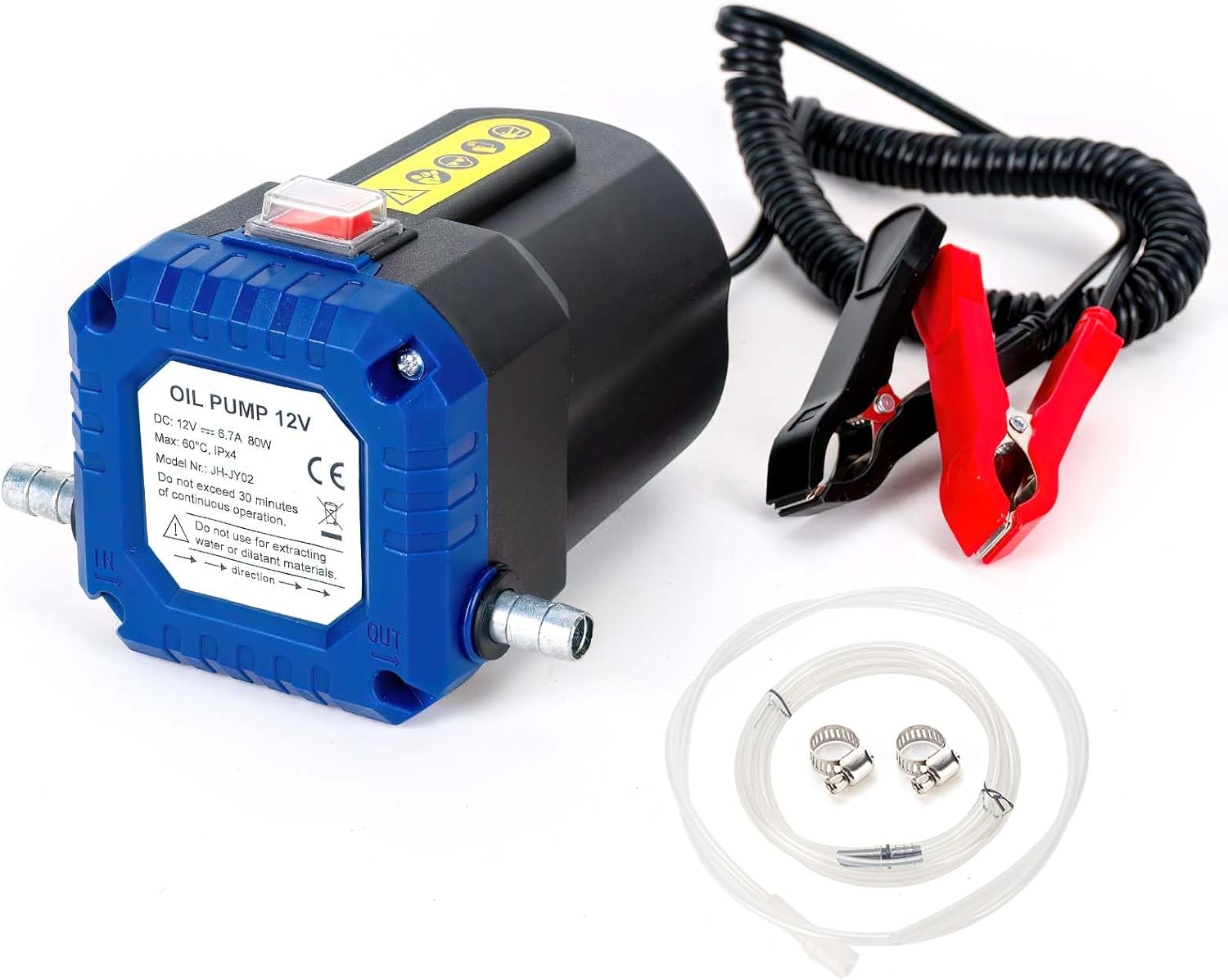 Bomba extractora aceite 12V 80W LEMOTO con manguera
