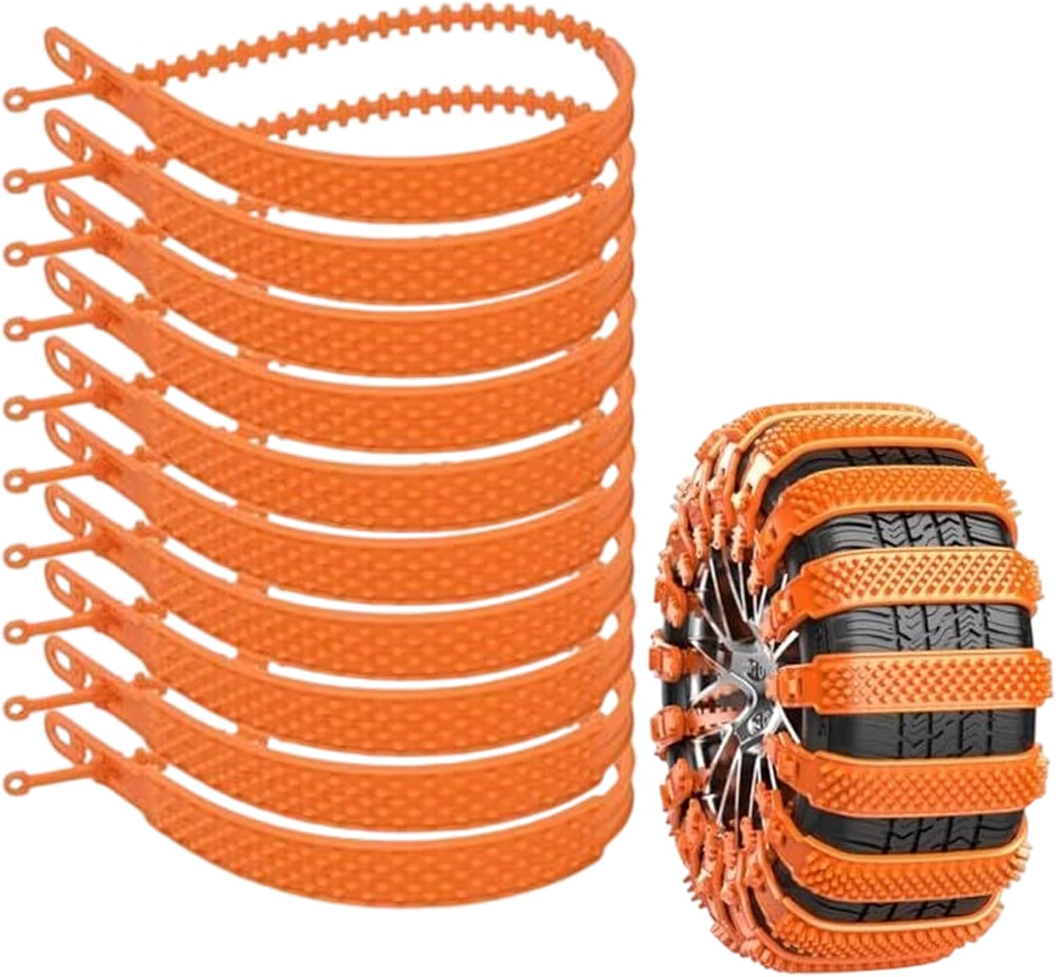Cadenas de nieve reutilizables Wezalget con cremallera