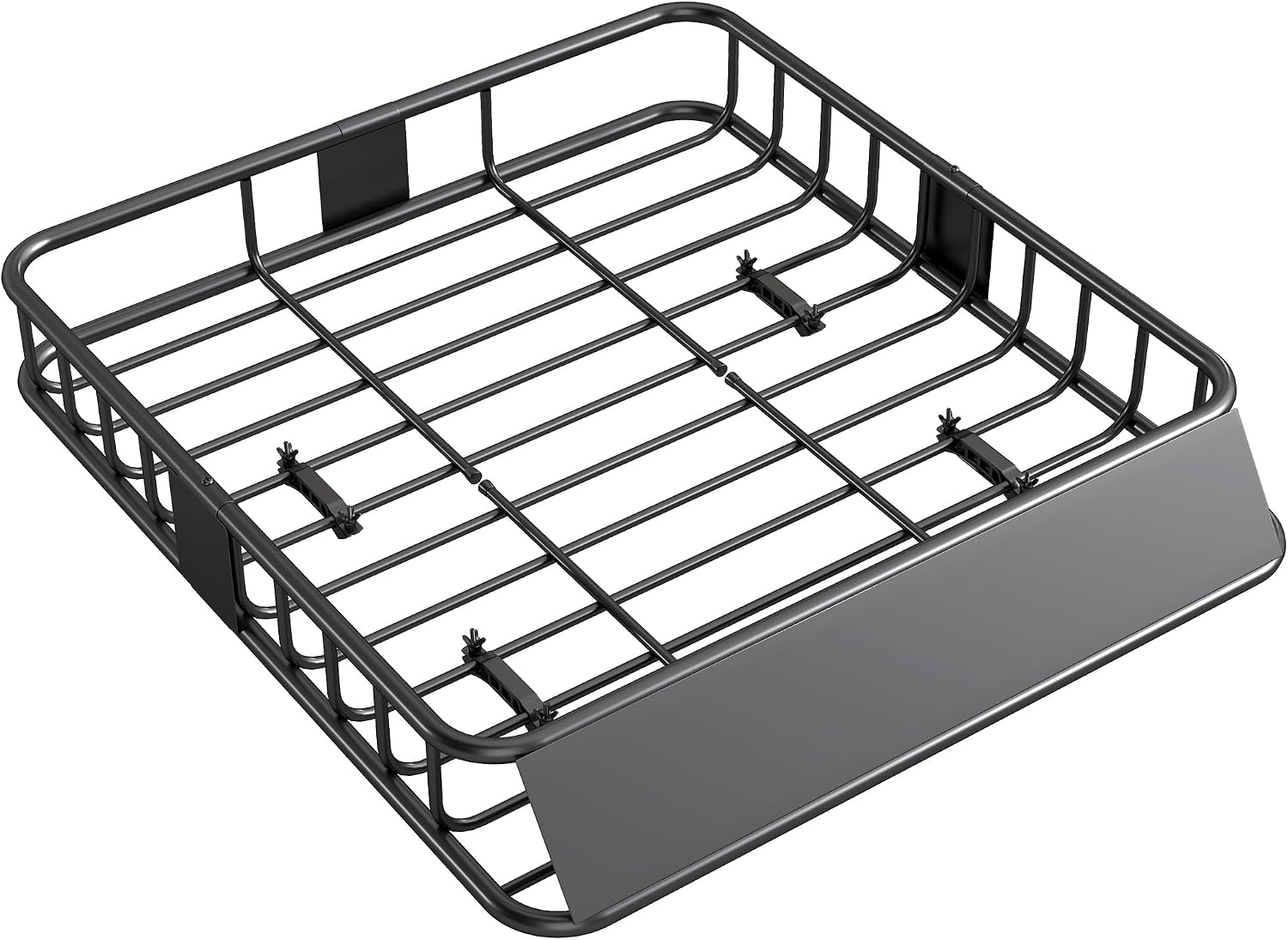 HOMCOM Cesta Techo Universal Acero 90,7 kg Negro
