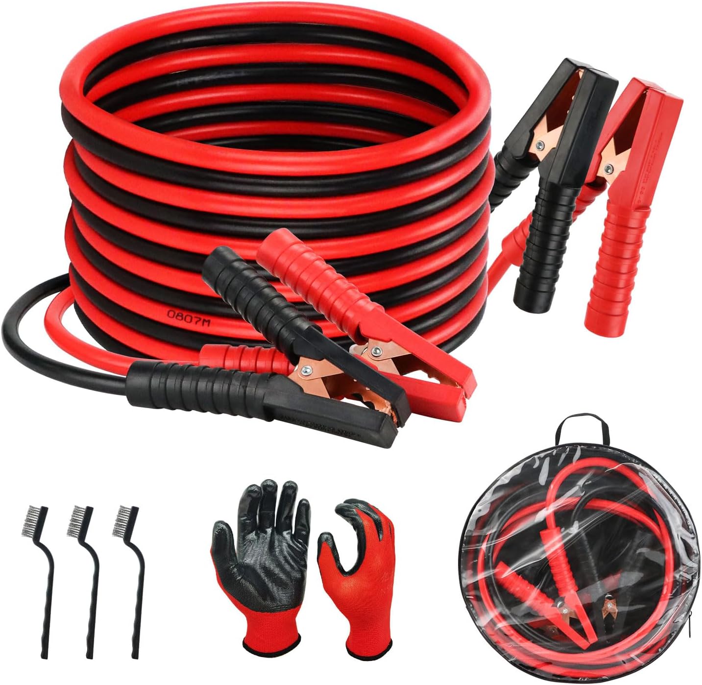 Cables de arranque 2000A 4m para coche y furgoneta