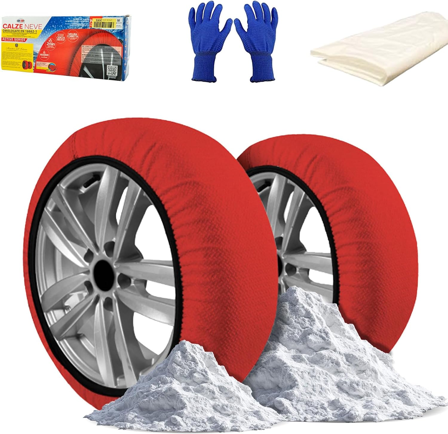Cadenas de nieve textil Enerfero | Montaje rápido y seguro