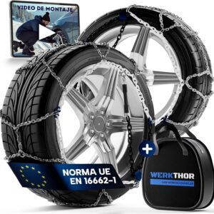 WERKTHOR Cadenas nieve 2x homologadas UE - Montaje fácil