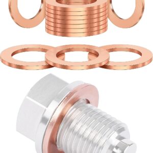 Juego de 20 arandelas de cobre para tapón de cárter (10 mm) - JOMAFA