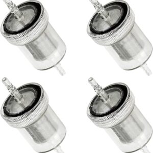 Juego 4 filtros diésel transparentes WLVinson reutilizables