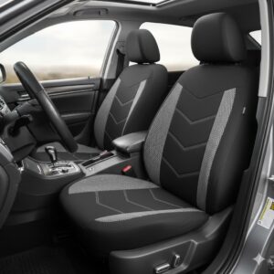 Fundas asientos coche TOYOUN delanteros, gris, universal