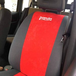 Fundas a medida para Panda 2003-2011 con asiento trasero rojo