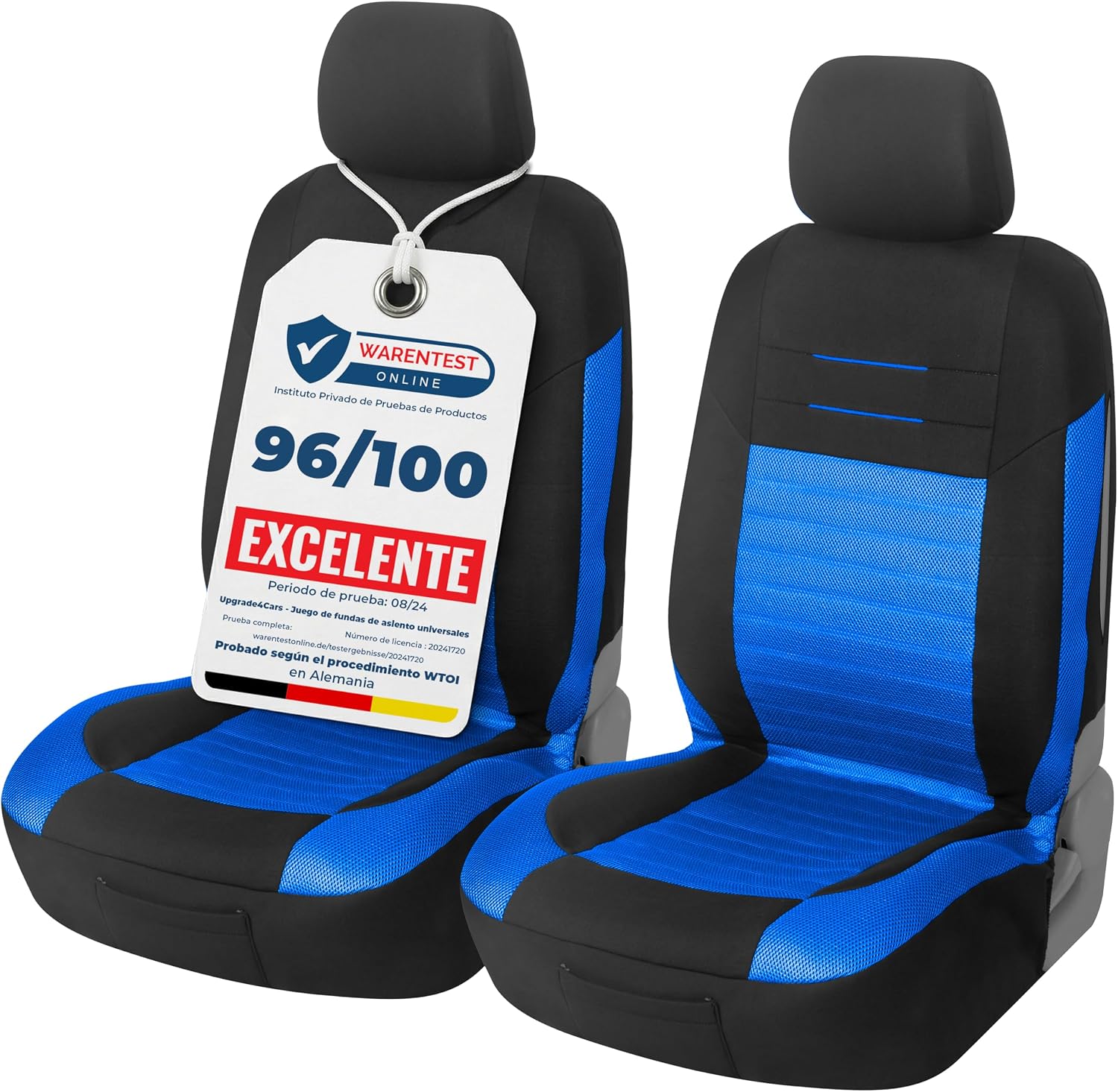 Upgrade4cars Fundas Asientos Delanteros Azul 2026