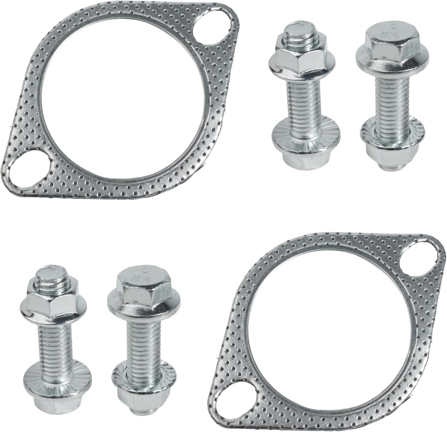 Junta escape 63mm RowGlow 2uds + pernos/tuercas