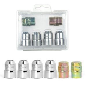 Juego 4 tuercas seguridad M12x1.25 acero + 2 llaves antirrobo