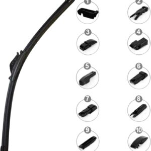 Escobilla limpiaparabrisas AUTOZOCO 60 cm + 10 adaptadores