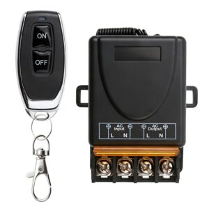 Interruptor remoto inalámbrico 433MHz 30A 220V para bombillas y motores