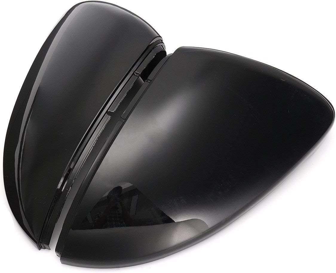 Cubiertas espejos VW Golf 7/7.5 (28,5 cm) – Negro brillante – 2 uds.