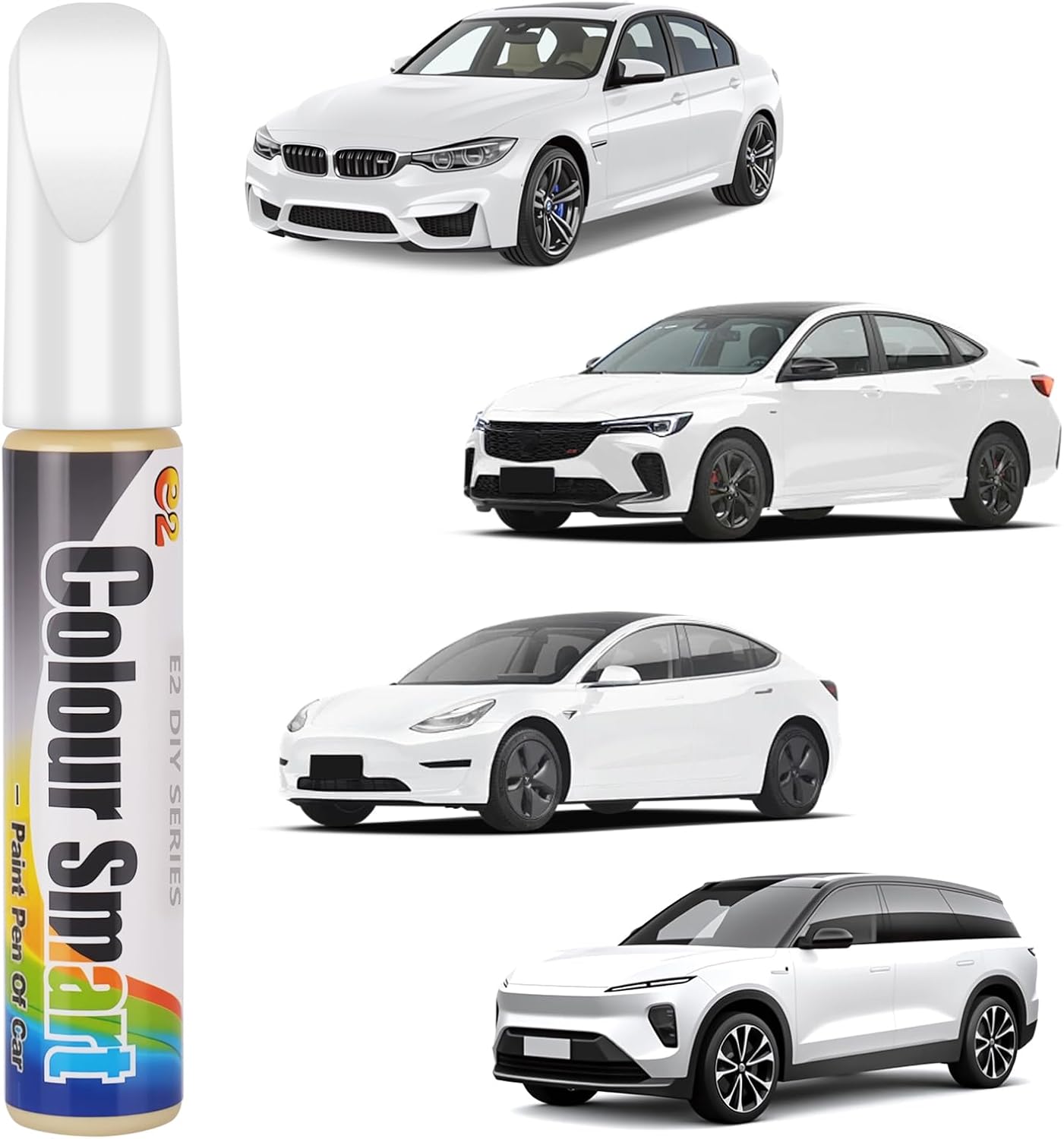Flintronic Pluma retoque arañazos coche blanco 12 ml