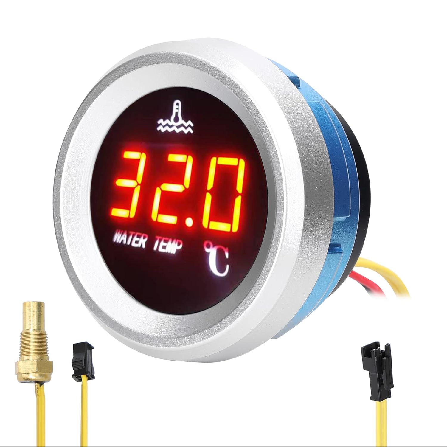 Medidor digital temperatura agua coche 52mm 9-36V Sunydog