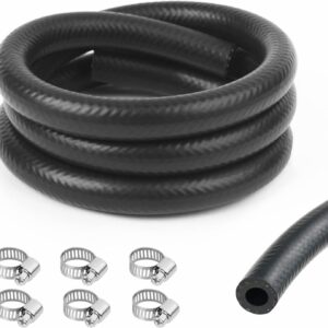 Kit manguera combustible 100 cm + 6 abrazaderas acero inoxidable