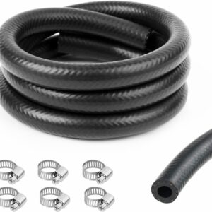 Kit manguera combustible 100 cm 8 mm + 6 abrazaderas acero inox