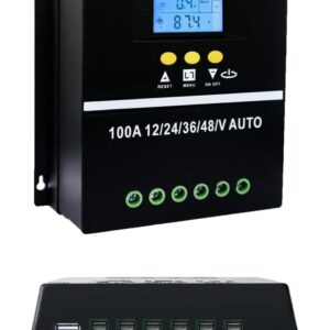 Controlador Solar MPPT 100A Mocoli 12V-48V con USB