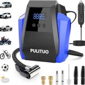 PULITUO Inflador Neumáticos 12V - Compresor Portátil 150 PSI