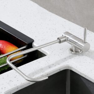 Grifo KAAFAL plegable con filtro, acero inoxidable