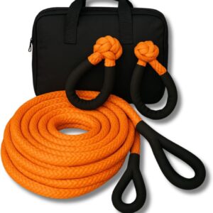 Kit Rescate Offroad 6m Naranja 33000 lbs + 2 Grilletes + Bolsa