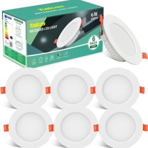Tailcas Downlight LED 6W (6 uds.) 60W equiv. 4500K | Pack Ahorro