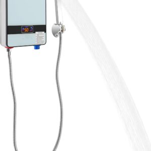 Calentador instantáneo 6500 W con ducha LED y temperatura constante